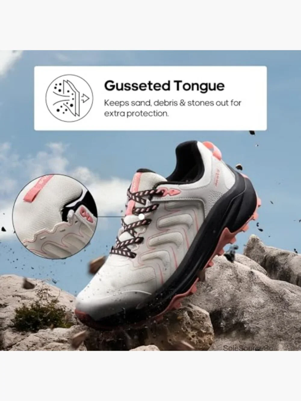 Lightweight Hiking Shoes with Arch Support for Women - Water Repellent Trail
